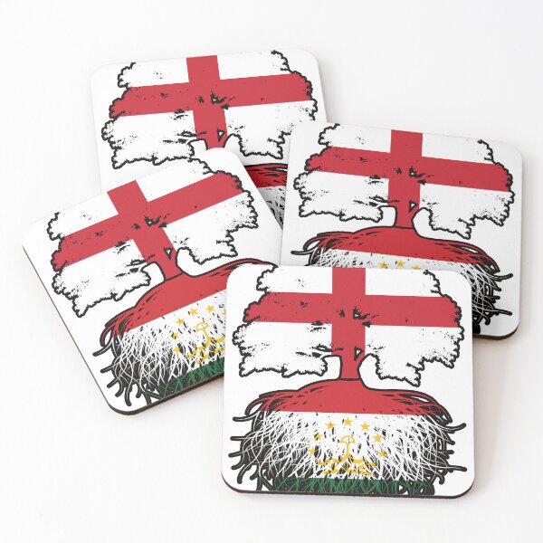 Item preview, Tajikistan Tajikistani English England Tree Roots Flag designed and sold by FlagX.