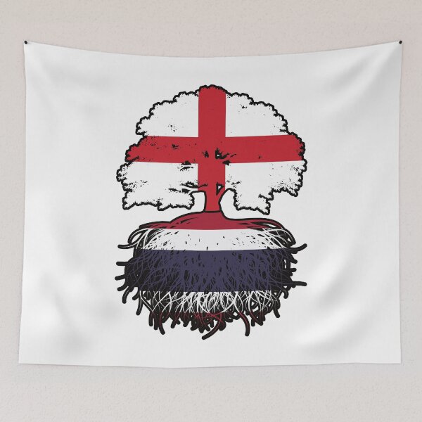 Item preview, Thailand Thai English England Tree Roots Flag designed and sold by FlagX.