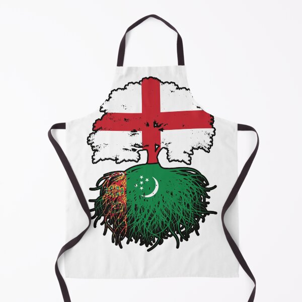 Item preview, Turkmenistan Turkmen English England Tree Roots Flag designed and sold by FlagX.