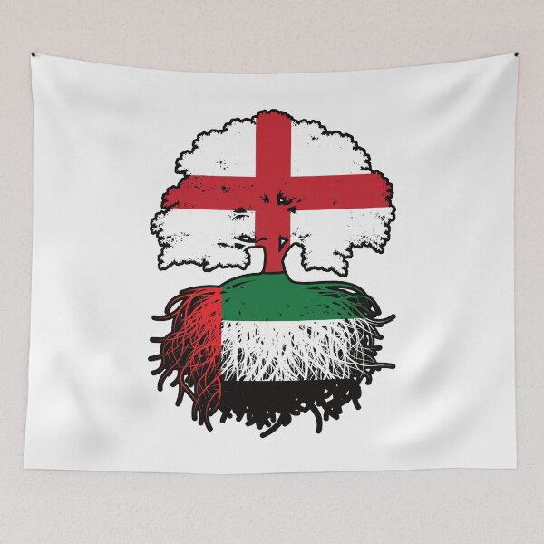 Item preview, United Arab Emirates Emirati English England Tree Roots Flag designed and sold by FlagX.