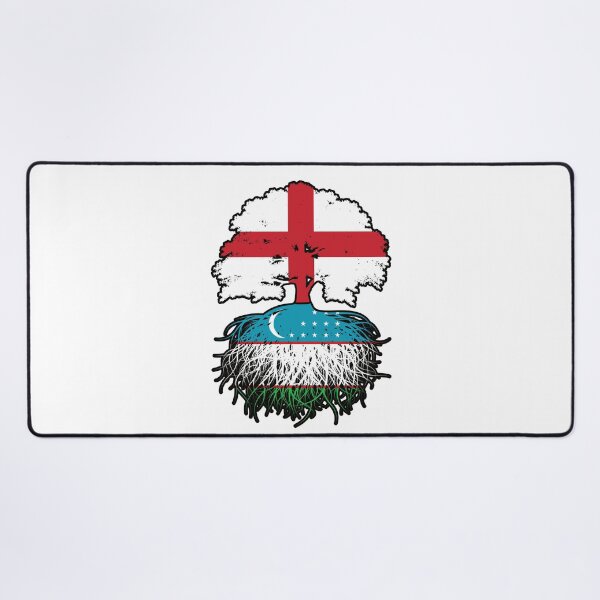 Item preview, Uzbekistan Uzbekistani English England Tree Roots Flag designed and sold by FlagX.