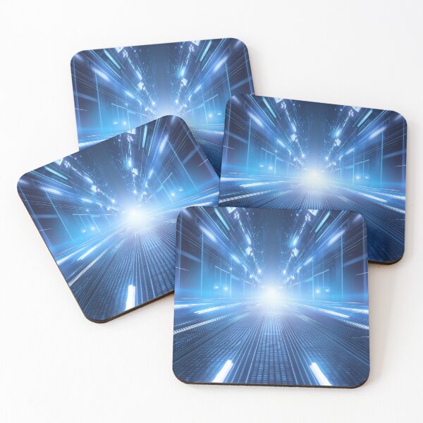 Item preview, A light-streaked highway leading to a bright city skyline designed and sold by homydesign.