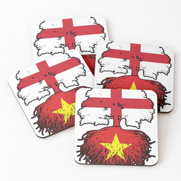 Item preview, Vietnam Vietnamese English England Tree Roots Flag designed and sold by FlagX.