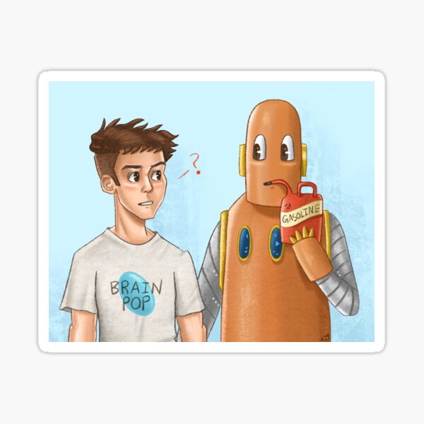 Vista previa del artículo con la obra «Brain Pop: Tim y Moby», diseñado y vendido por charlestaing23.