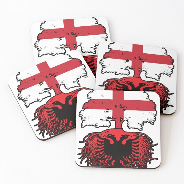 Item preview, Albania Albanian English England Tree Roots Flag designed and sold by FlagX.