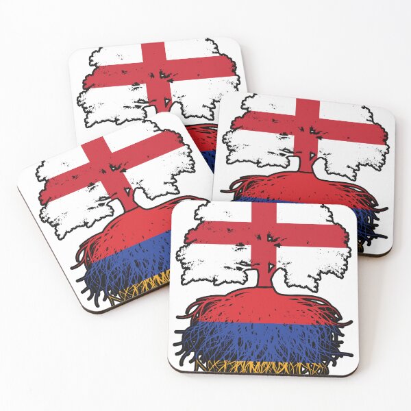 Item preview, Armenia Armenian English England Tree Roots Flag designed and sold by FlagX.