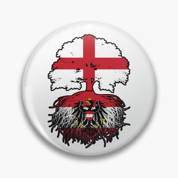 Item preview, Austria Austrian English England Tree Roots Flag designed and sold by FlagX.