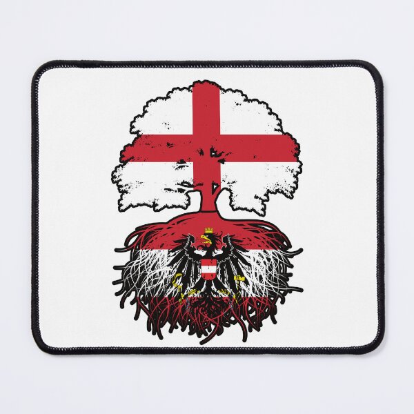 Item preview, Austria Austrian English England Tree Roots Flag designed and sold by FlagX.