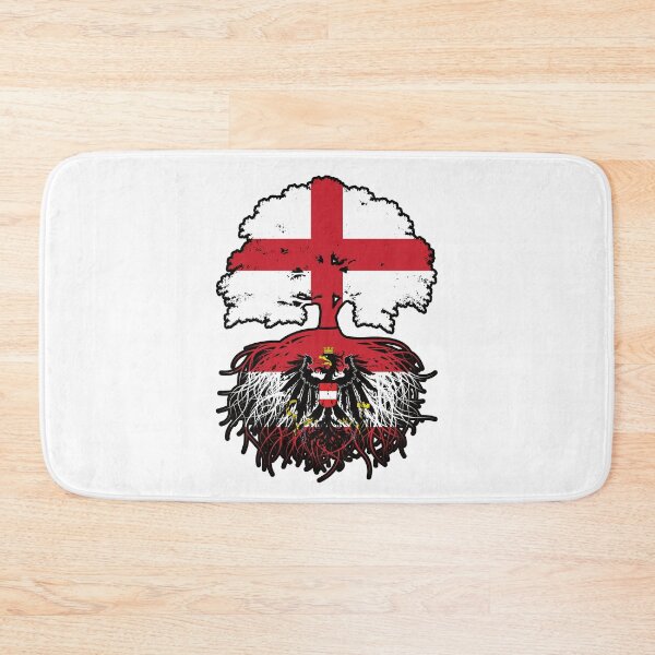 Item preview, Austria Austrian English England Tree Roots Flag designed and sold by FlagX.