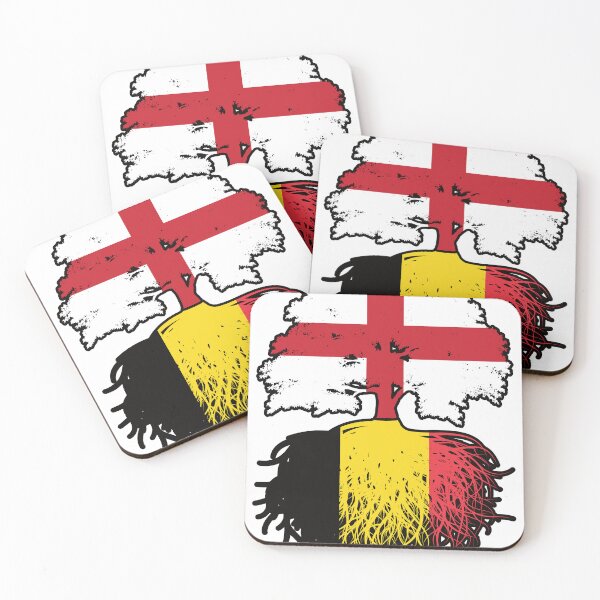 Item preview, Belgium Belgian English England Tree Roots Flag designed and sold by FlagX.