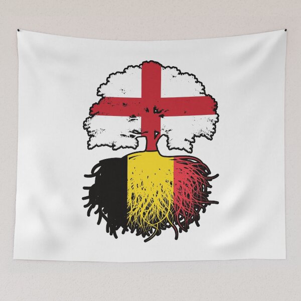 Item preview, Belgium Belgian English England Tree Roots Flag designed and sold by FlagX.