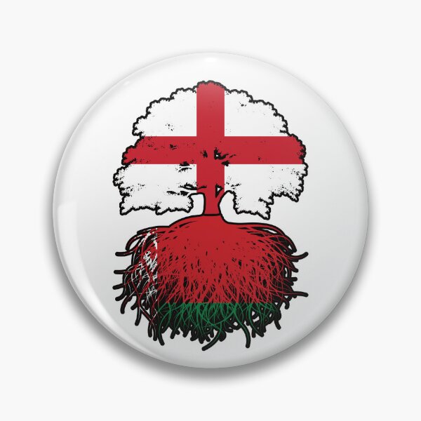 Item preview, Belarus Belarusian English England Tree Roots Flag designed and sold by FlagX.
