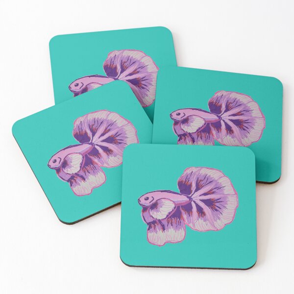 Item preview, Pink and Purple Betta Fish designed and sold by Cinderpaw1.