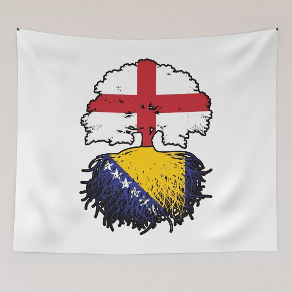 Item preview, Bosnia Bosnian English England Tree Roots Flag designed and sold by FlagX.