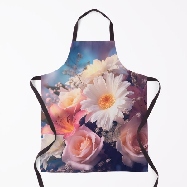 Item preview, A vibrant bouquet of flowers with roses, daisies, lilies, and other blooms, set against a softly lit background, creating a dreamy and ethereal atmosphere designed and sold by homydesign.