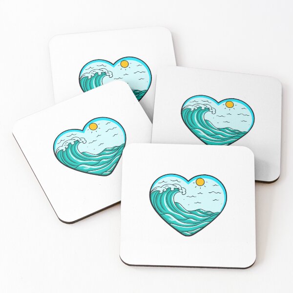 Item preview, A Cute Heart of Love: Summer Ocean Waves Vibes designed and sold by Timegraf.