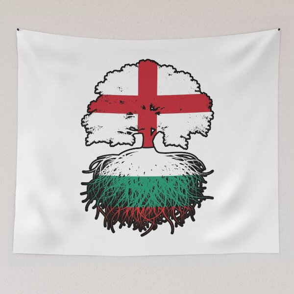 Item preview, Bulgaria Bulgarian English England Tree Roots Flag designed and sold by FlagX.