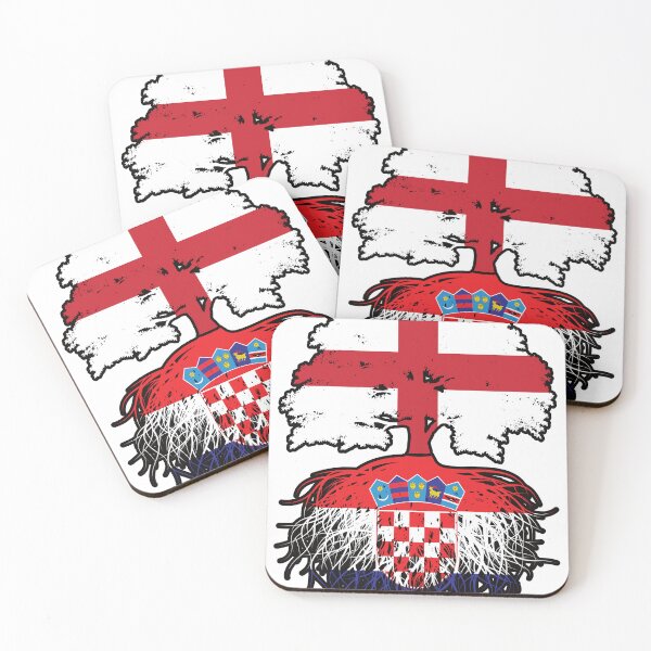 Item preview, Croatia Croatian English England Tree Roots Flag designed and sold by FlagX.