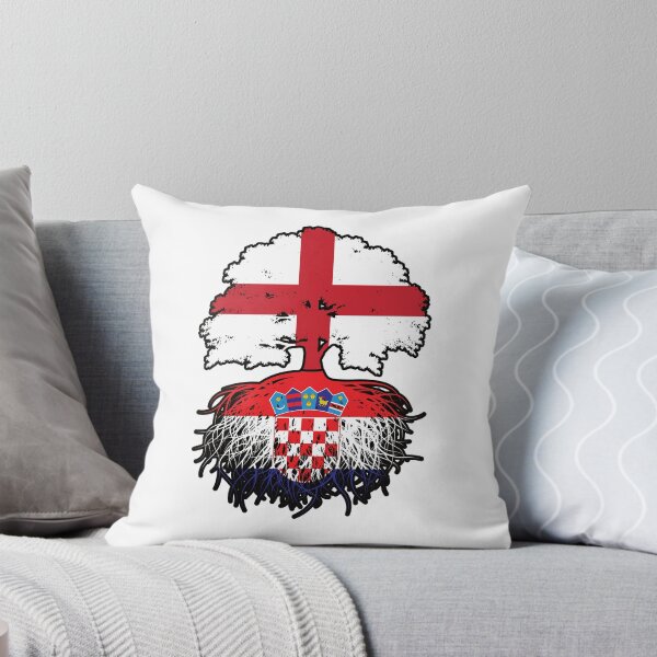 Item preview, Croatia Croatian English England Tree Roots Flag designed and sold by FlagX.