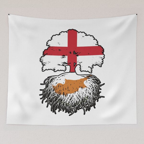 Item preview, Cyprus Cypriot English England Tree Roots Flag designed and sold by FlagX.