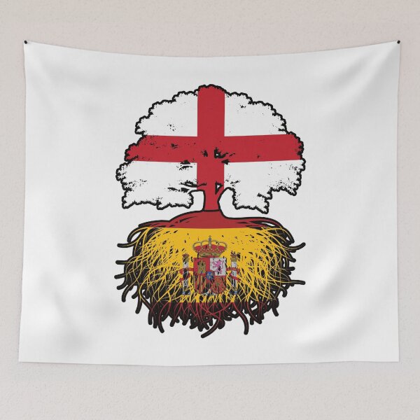 Item preview, Spain Spanish English England Tree Roots Flag designed and sold by FlagX.