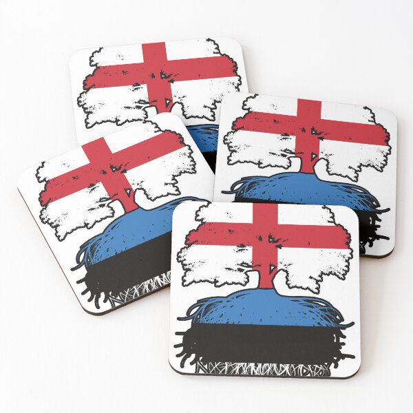 Item preview, Estonia Estonian English England Tree Roots Flag designed and sold by FlagX.