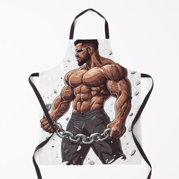 Item preview, bodybuilder breaking chains designed and sold by javierparra.