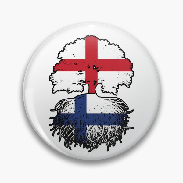 Item preview, Finland Finnish English England Tree Roots Flag designed and sold by FlagX.