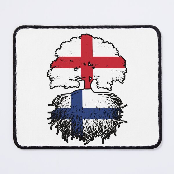 Item preview, Finland Finnish English England Tree Roots Flag designed and sold by FlagX.