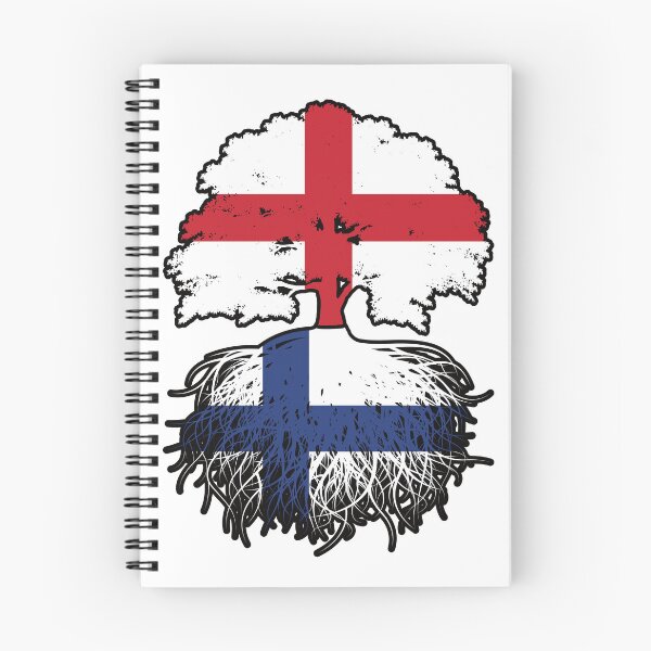 Item preview, Finland Finnish English England Tree Roots Flag designed and sold by FlagX.