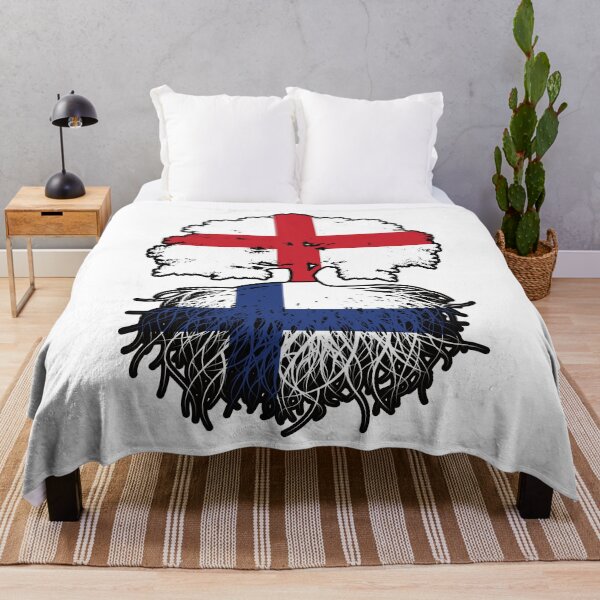Item preview, Finland Finnish English England Tree Roots Flag designed and sold by FlagX.