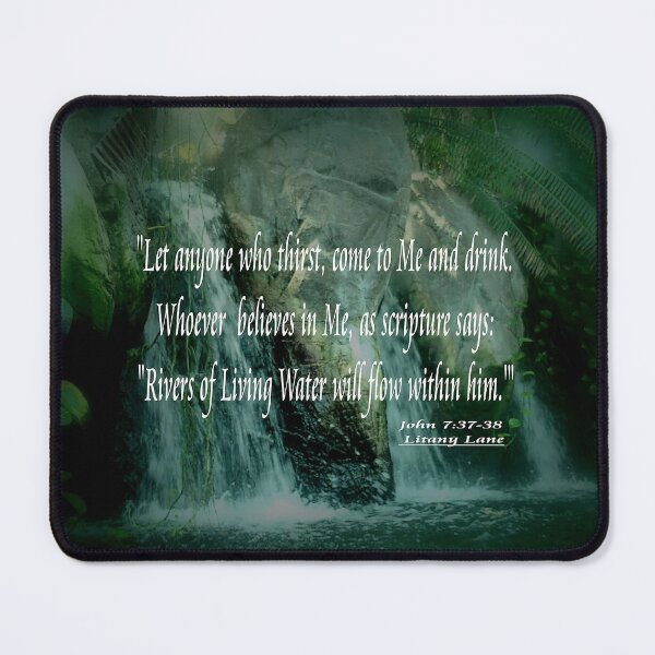 Item preview, Living Waters John 7:37 designed and sold by LitanyLane.