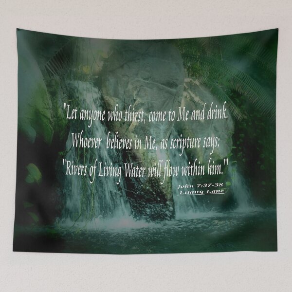 Item preview, Living Waters John 7:37 designed and sold by LitanyLane.