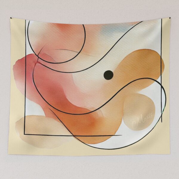 Item preview, Flowing Elegance: Waves of Life designed and sold by MoxisWatercolor.