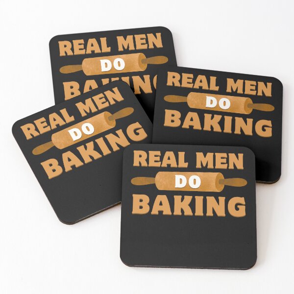 Item preview, Real Men Do Baking Funny Male Bakers Birthday Gift designed and sold by MouDantArts.