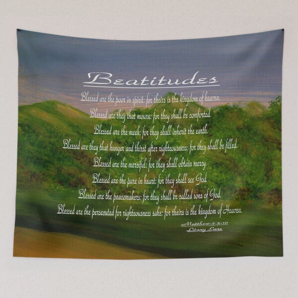 Item preview, Beatitudes Matthew 5:3 designed and sold by LitanyLane.