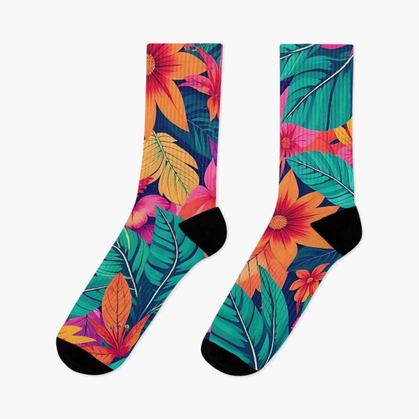 Item preview, Vibrant Tropical Floral Pattern designed and sold by artistspark.