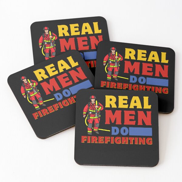 Item preview, Real Men Do Firefighting Funny Male Firefighters Birthday Gift designed and sold by MouDantArts.