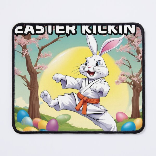 Item preview, Let's Get Easter Kickin' Karate Bunny designed and sold by FroggyFly Designs.