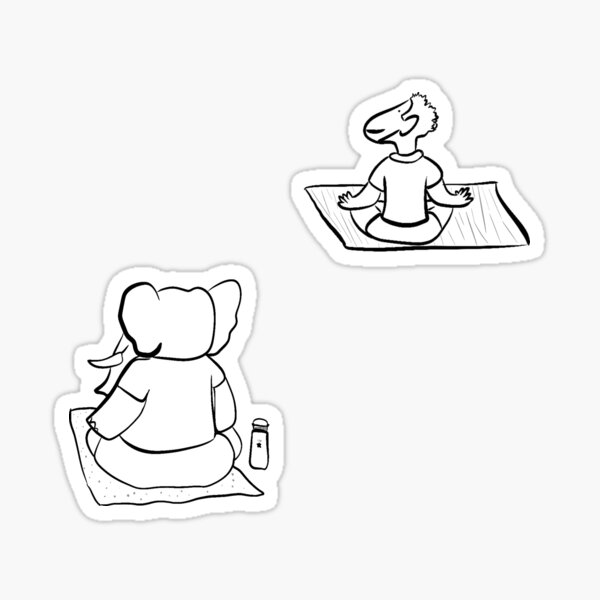 Item preview, Animals doing yoga  designed and sold by shoprose.
