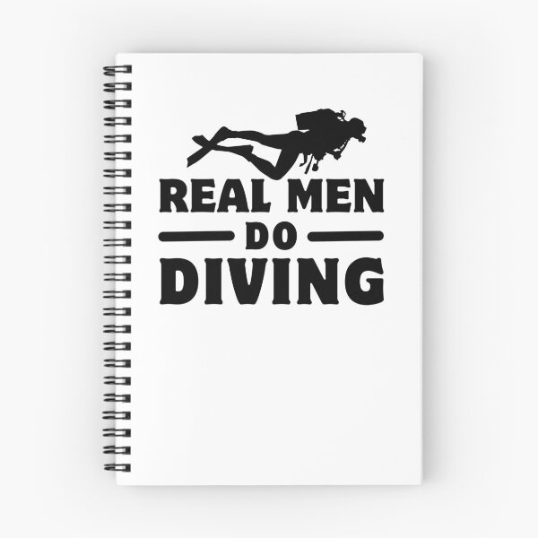 Item preview, Funny Real Men Do Diving Humor Scuba Diving Birthday Gift designed and sold by MouDantArts.