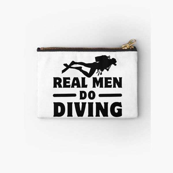 Item preview, Funny Real Men Do Diving Humor Scuba Diving Birthday Gift designed and sold by MouDantArts.