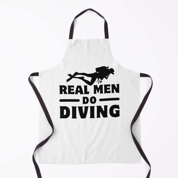 Item preview, Funny Real Men Do Diving Humor Scuba Diving Birthday Gift designed and sold by MouDantArts.