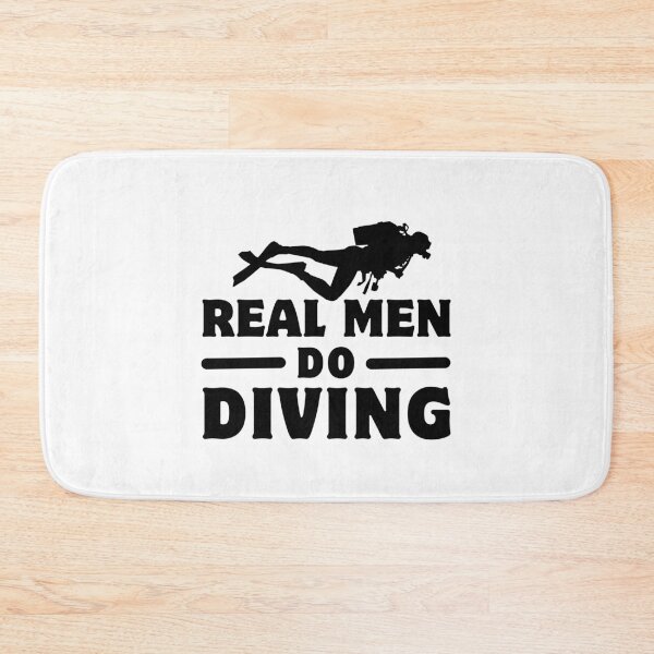Item preview, Funny Real Men Do Diving Humor Scuba Diving Birthday Gift designed and sold by MouDantArts.