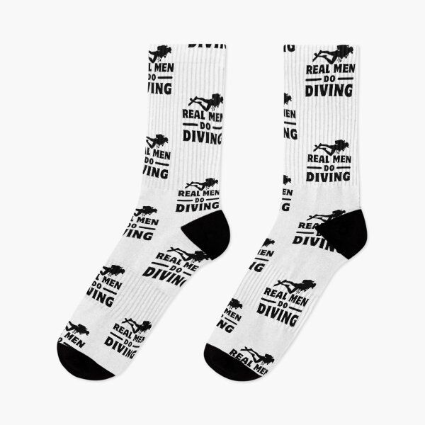 Item preview, Funny Real Men Do Diving Humor Scuba Diving Birthday Gift designed and sold by MouDantArts.