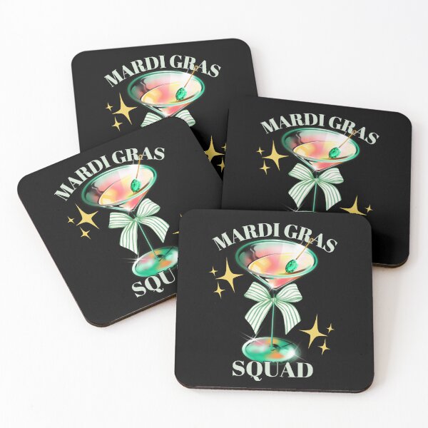 Item preview, Mardi Gras Squad Martini Coquette Drinking Cocktails Vintage designed and sold by SunfullyYours.