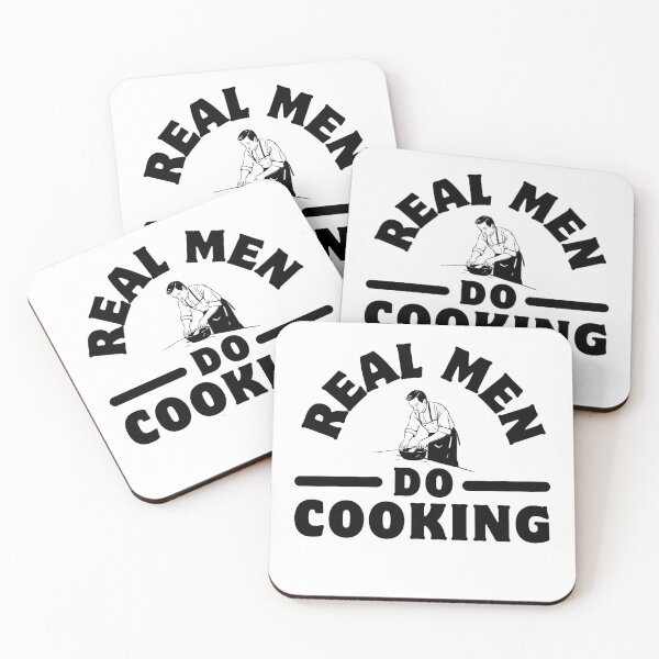 Item preview, Real Men Do Cooking Funny Kitchen Chef Birthday Gift designed and sold by MouDantArts.