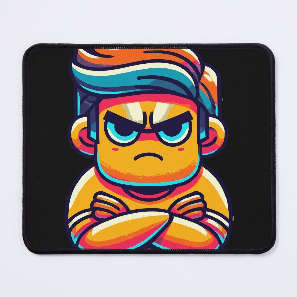 Item preview, Never Satisfied Angry Face designed and sold by DynastyCraft.