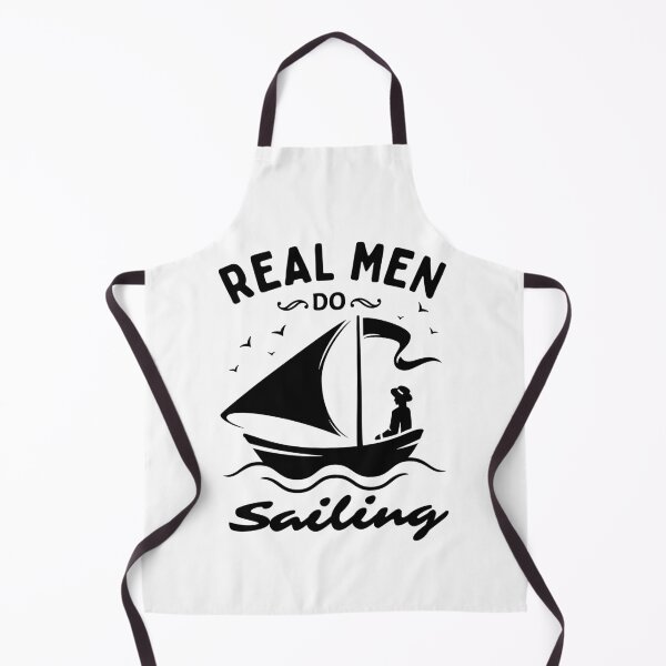 Item preview, Real Men Do Sailing Funny Sailing Birthday Gift designed and sold by MouDantArts.