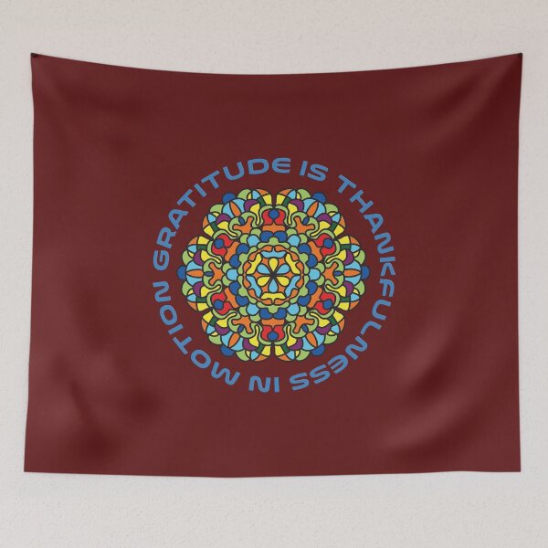 Item preview, Gratitude In Motion Mandala designed and sold by FlyfolkDesign.